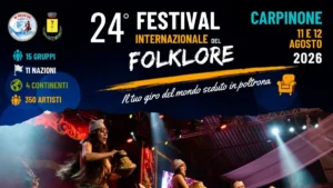 Locandina 24° Festival Internazionale del Folklore di Carpinone, 11 e 12 agosto 2026